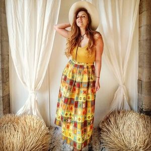 True Vintage Aztec Skirt!☀️